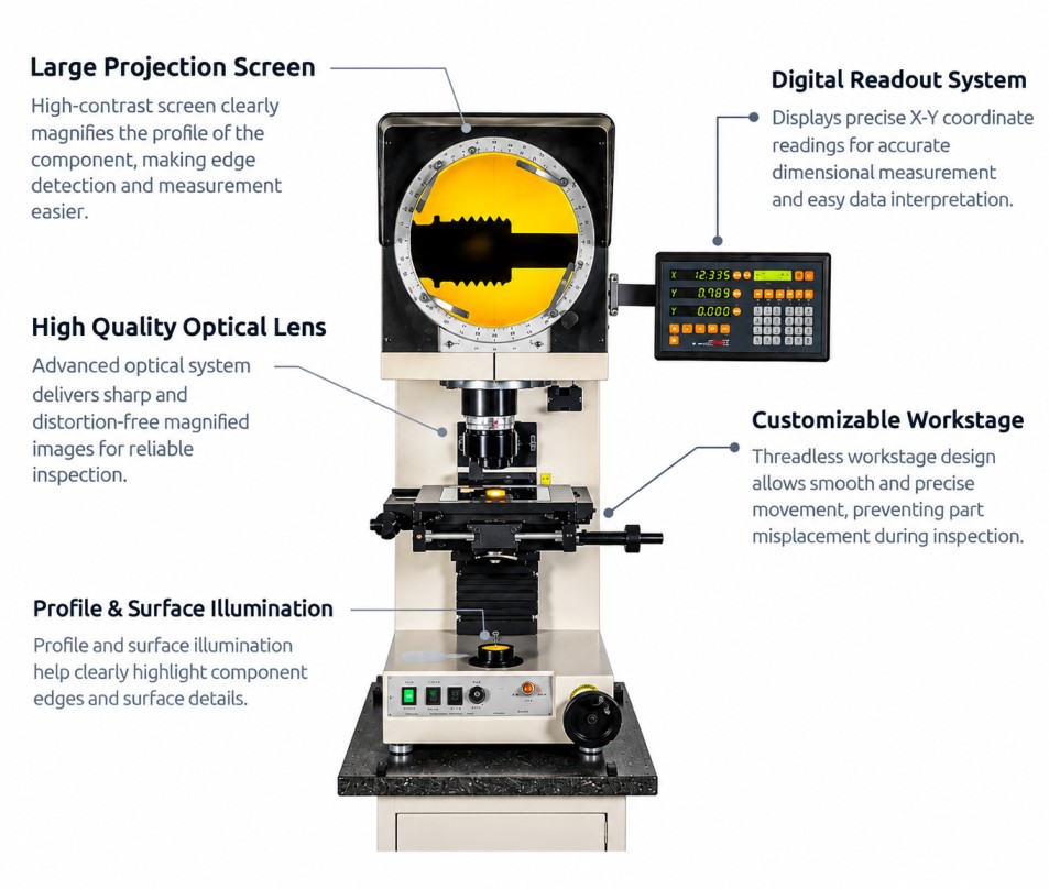 Vertical Profile Projector Components and Parts